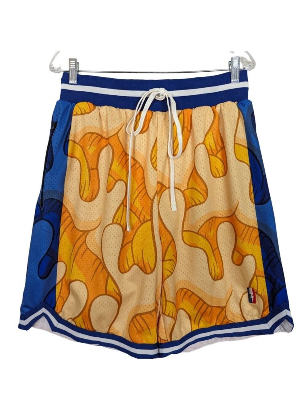 COLLECT SELECT Aaron Kai Warriors swingman blue yellow orange shorts size XL
